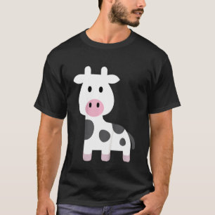 Camiseta Niños Graciosos Moo Cow Cute Farm Animal Vaca Niño