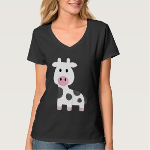 Camiseta Niños Graciosos Moo Cow Cute Farm Animal Vaca Niño