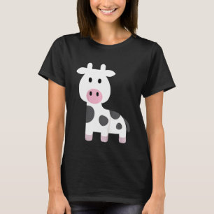 Camiseta Niños Graciosos Moo Cow Cute Farm Animal Vaca Niño