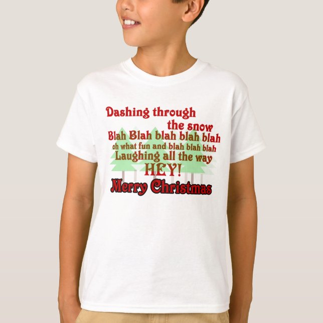 Camiseta Niños graciosos Navidades (Anverso)