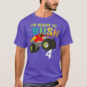 Camiseta Niños graciosos niños estoy listo para aplastar un