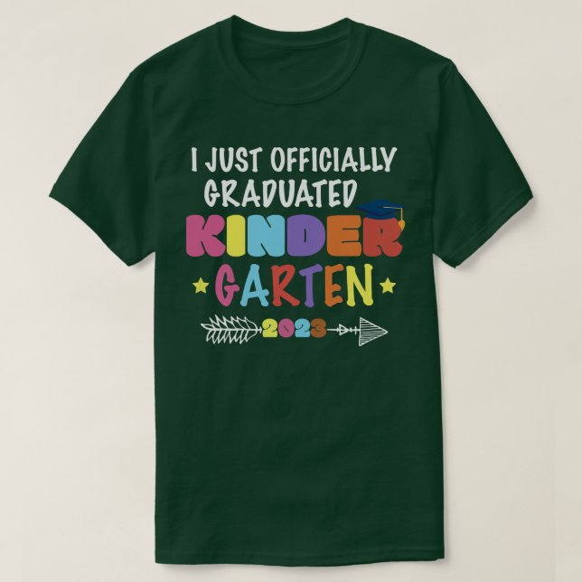 Camiseta Niños Graduados Oficialmente En Jardines De Infanc (Diseño del anverso)