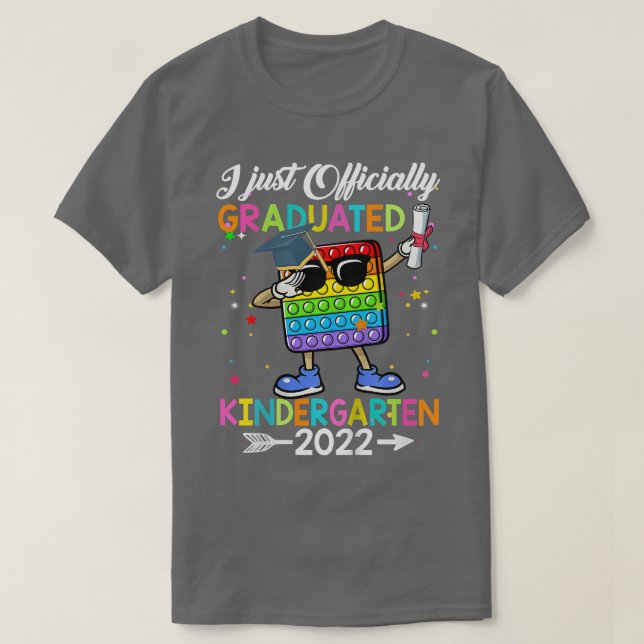 Camiseta Niños Graduados Oficialmente En Jardines De Infanc (Diseño del anverso)
