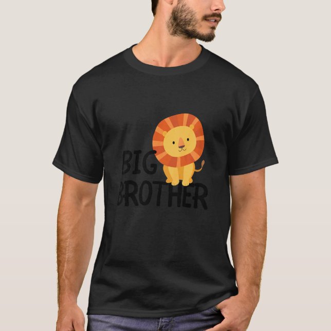 Camiseta Niños Gran Hermano Cute Animal De León Mejor Herma (Anverso)