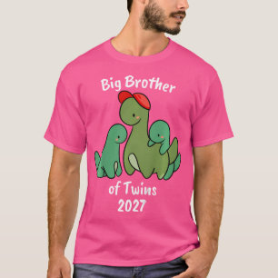 Camiseta Niños Gran Hermano De Gemelos 2027 Cajón De Dinosa