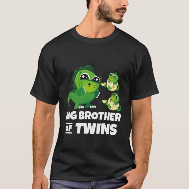 Camiseta Niños Gran Hermano De Gemelos Mayores Hermanos De  (Anverso)