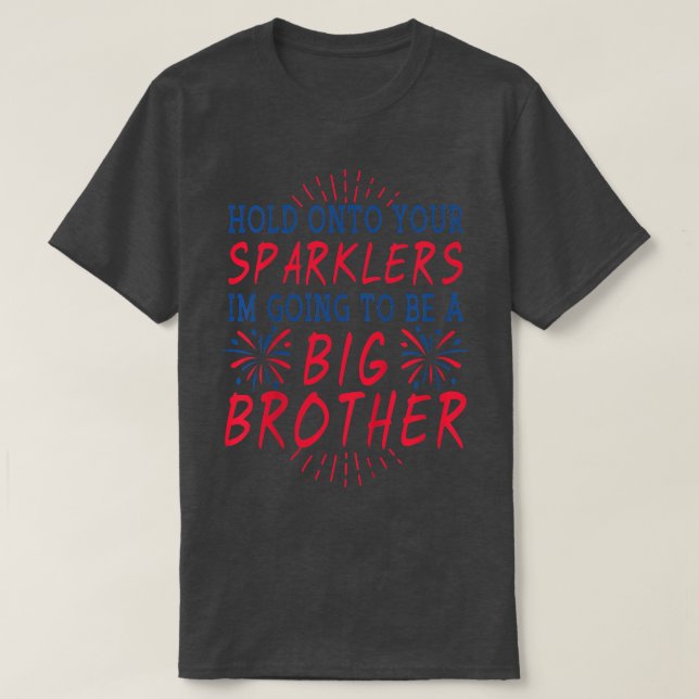 Camiseta Niños Gran Hermano Sparkler Estados Unidos 4 De Ju (Diseño del anverso)