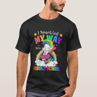 Camiseta Niños Grandes Chicas De Novedad En La Escuela Medi