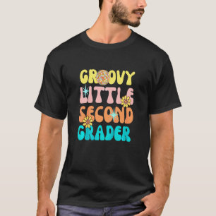 Camiseta Niños Groovy Pequeño Estudiante De Segundo Grado D