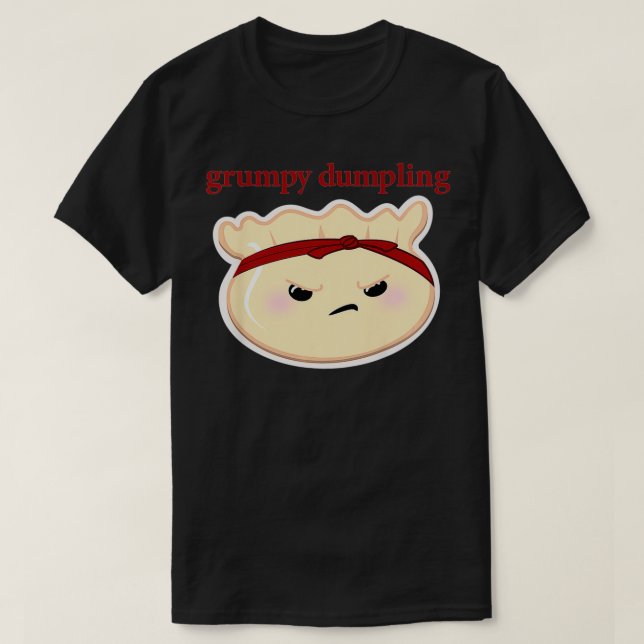 Camiseta Niños gruñidos Dumpling Red Funny Cute Nacional Du (Diseño del anverso)