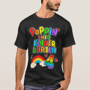 Camiseta Niños Guay Poppin' en kindergarten 4 lindo arcoiri