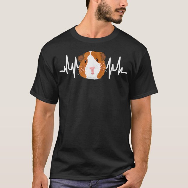 Camiseta Niños Guinea Cerdo Cara Corazón Ropa De Ropa De Ro (Anverso)