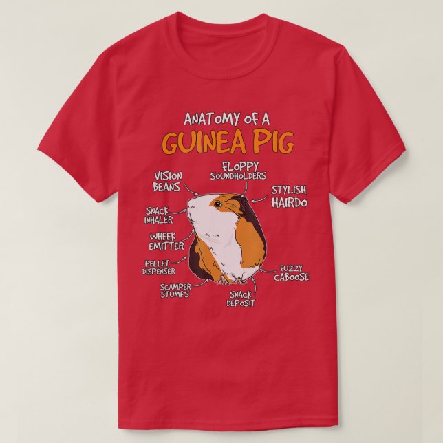 Camiseta Niños Guinea Regalo De Cerdo Cavy Cosas Anatomía D (Diseño del anverso)