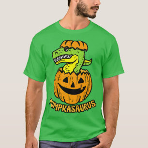Camiseta Niños Halloween Calabaza Calabaza Dinosaurio Boy D