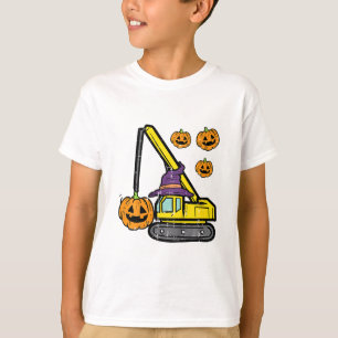 Camiseta Niños Halloween Crane Construcción Crucero Vestido