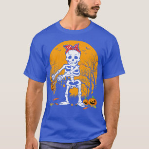 Camiseta Niños Halloween Dabbing Skeleton Disstume niños Ch