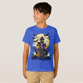 Camiseta Niños Halloween Haunted House Tee gráfico