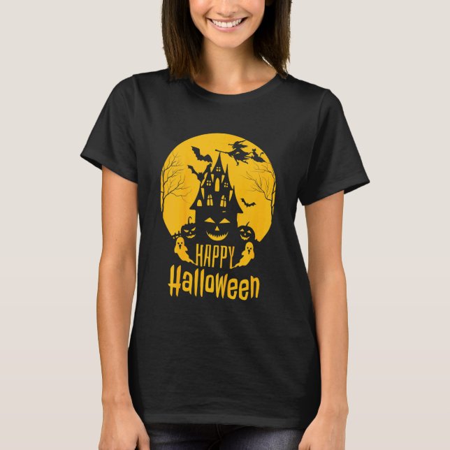 Camiseta Niños Halloween Motif Feliz Halloween (Anverso)