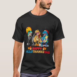 Camiseta Niños Halloween Navidades del Día de Acción de Gra