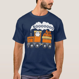 Camiseta Niños Halloween Train Boo Funny Ghost Pumpkin Todd