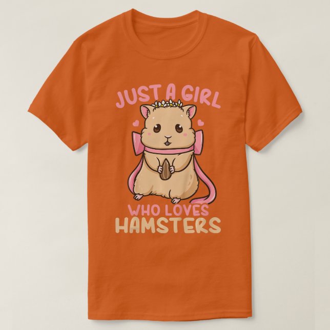 Camiseta Niños Hamster Sólo Un Chica Que Ama A Los Hamsters (Diseño del anverso)