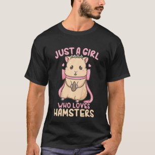 Camiseta Niños Hamster Sólo Un Chica Que Ama A Los Hamsters