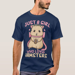 Camiseta Niños Hamster Sólo Un Chica Que Ama A Los Hamsters