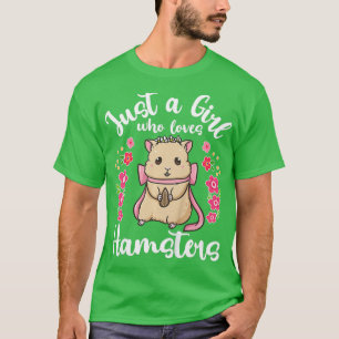 Camiseta Niños Hamster Sólo un Chica que ama a los Hamsters