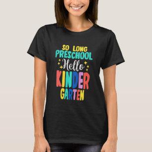 Camiseta Niños hasta el preescolar, hola jardín de infancia
