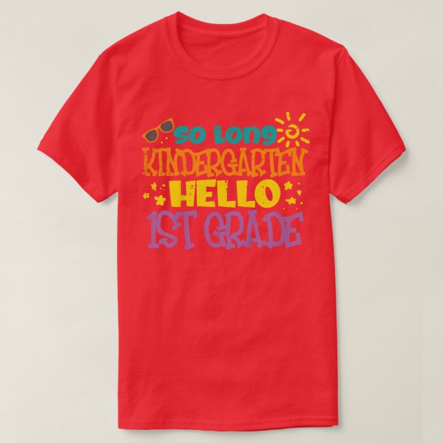 Camiseta Niños hasta largo jardín de infantes Hola primer g (Diseño del anverso)