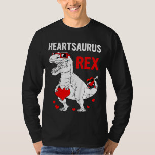 Camiseta Niños Heartsaurus Rex Dab Heart Dino Toddler Boys 