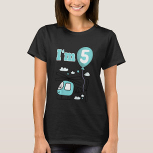 Camiseta Niños Helicópteros Tengo 5 Cinco Quinto Aniversari