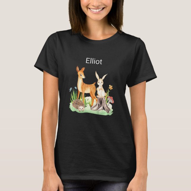 Camiseta Niños Heridos de conejo de venado animal Elliot (Anverso)