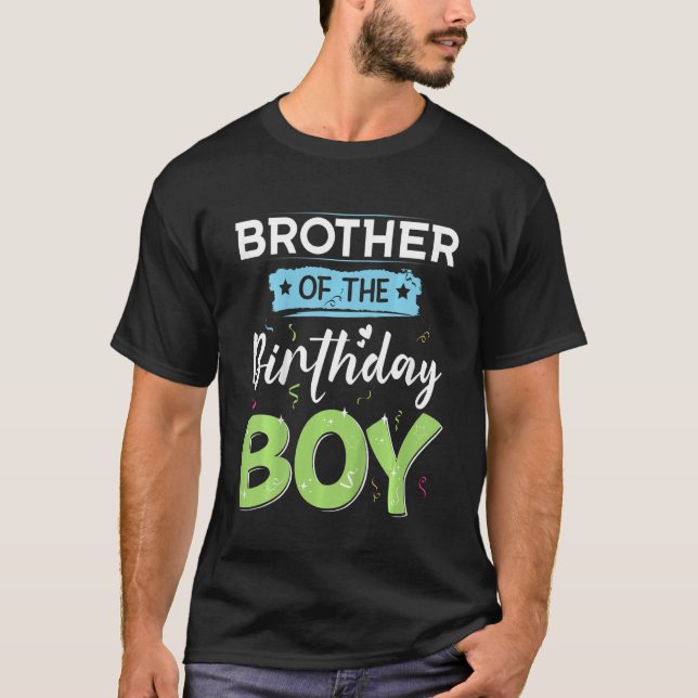 Camiseta Niños Hermano Del Niño De Cumpleaños Gran Hermano  (Anverso)
