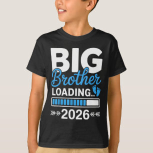 Camiseta Niños hermano mayor cargando 2026, ascendido a may