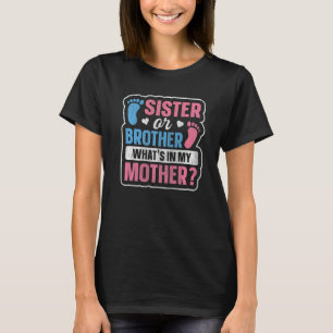 Camiseta Niños hermanos de sexo revelan cita para una reser