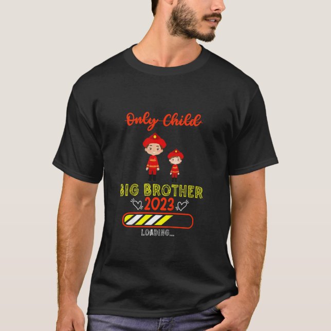 Camiseta Niños Hermanos Gran Hermano bombero de bomberos 4 (Anverso)