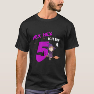 Camiseta Niños HEX-HEX Tengo 5 años - Chica 5 cumpleaños - 