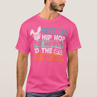 Camiseta Niños Hip Hop Bunny Easter Shirt Para Niños Gracio