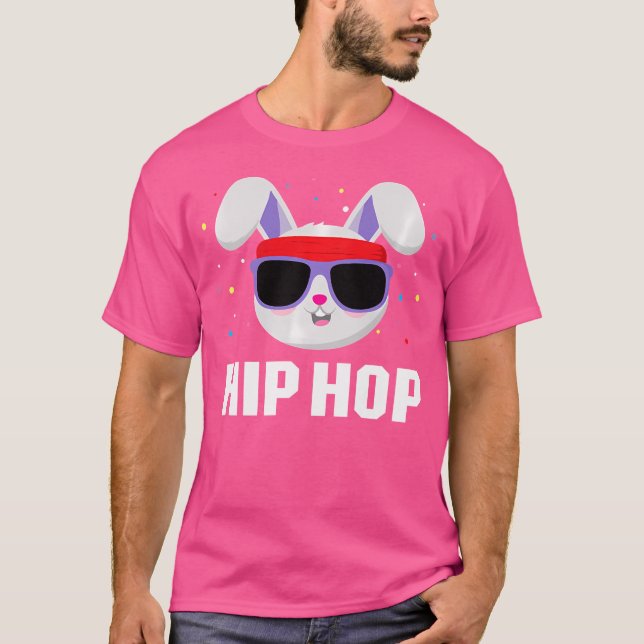 Camiseta Niños Hip Hop Bunny Shirds Kids Conejo Con Sunglas (Anverso)