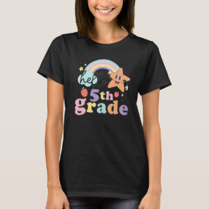 Camiseta Niños Hola 5to Grado Retro Lindo Profesor Bebé Gi