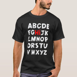 Camiseta Niños Hola Alfabeto Pre K Maestro de Kindergarten