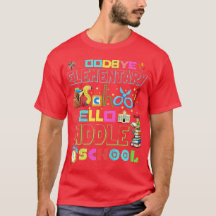 Camiseta Niños Hola Escuela Secundaria Media Sch