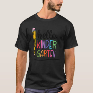Camiseta Niños Hola Jardín de Infancia De Vuelta a la Escue