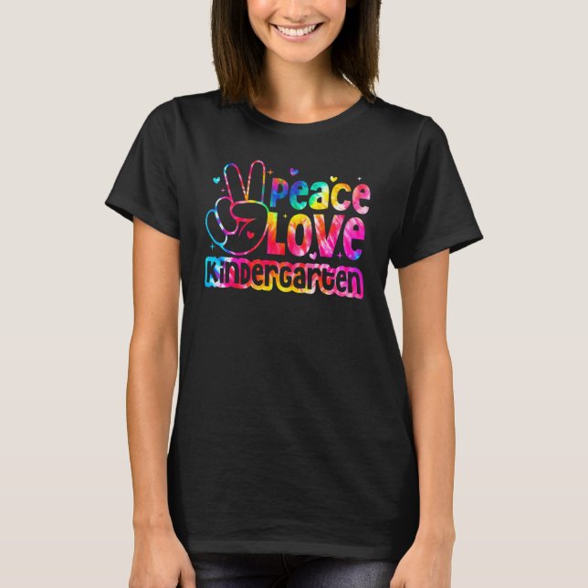 Camiseta Niños Hola Paz Amar Niños Niños Niños Niños Chicas (Anverso)