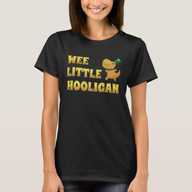 Camiseta Niños hooligan pequeños niños St Patrick s Day Gir (Anverso)