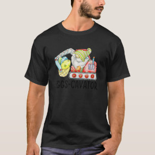 Camiseta Niños Huevos Cavator Pascua Bunny Excavator Cute B