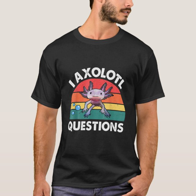 Camiseta Niños I Axolotl Cuestionan A Los Niños Divertido C (Anverso)