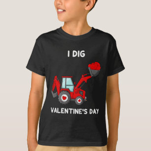 Camiseta Niños I cavan Día de San Valentín Corazón Tractor