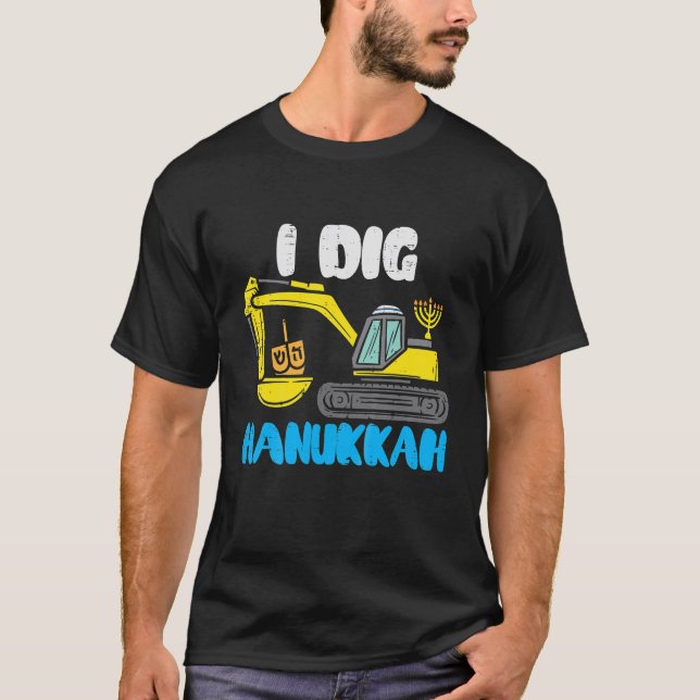 Camiseta Niños I cavan Hanukkah Excavator Construction Todd (Anverso)